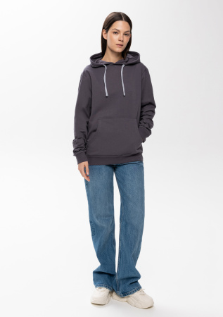Худи унисекс STAN футер без начёса 260, 23, Темно-серый (100)  | Мерч, униформа и текстиль для бизнеса photo-11