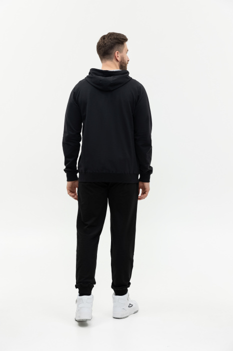 Толстовка мужская STAN с капюшоном на молнии футер без начёса 260, 61, Чёрный (20) | Мерч, униформа и текстиль для бизнеса фото-4