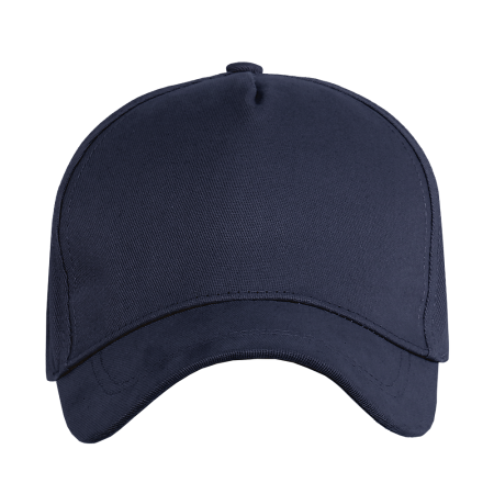 Темно-синяя бейсболка арт. 12, 5 клиньев из 100% хлопка, 260 гр/м2, оптом | Мерч, униформа и текстиль для бизнеса  photo-2
