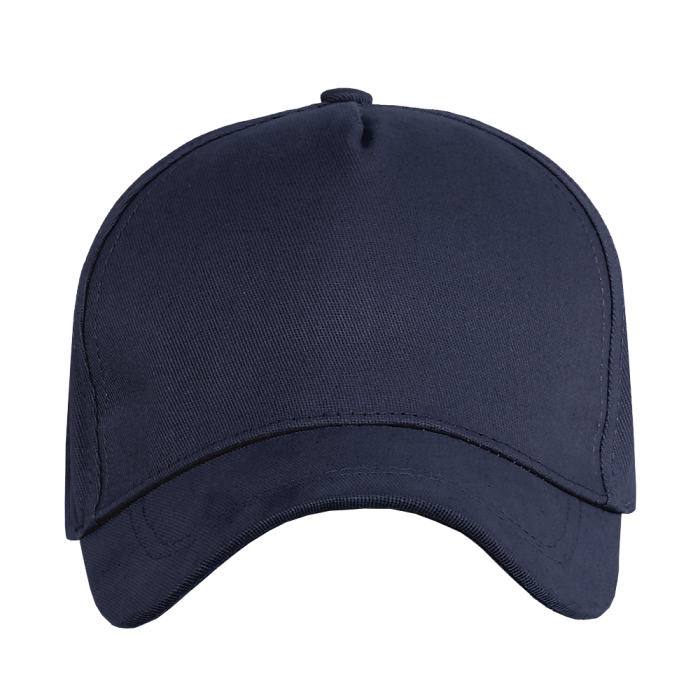 Темно-синяя бейсболка арт. 12, 5 клиньев из 100% хлопка, 260 гр/м2, оптом | Мерч, униформа и текстиль для бизнеса  фото-2