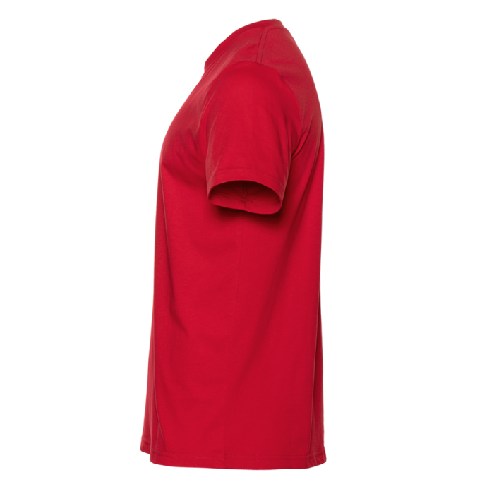 Красная футболка арт. 08U прямого кроя из 100% хлопка, 180 гр/м2, оптом | Мерч, униформа и текстиль для бизнеса  фото-3