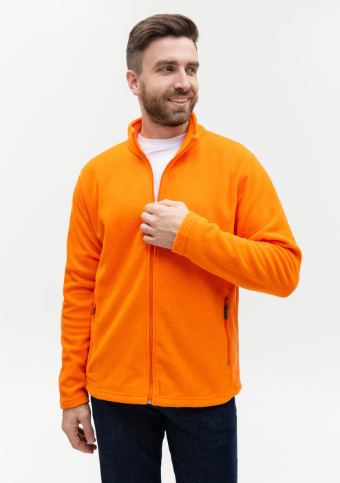 Оранжевая толстовка STAN арт. 21R на молнии, микрофлис, 100% полиэстер, 280 гр/м2 | Мерч, униформа и текстиль для бизнеса фото-4