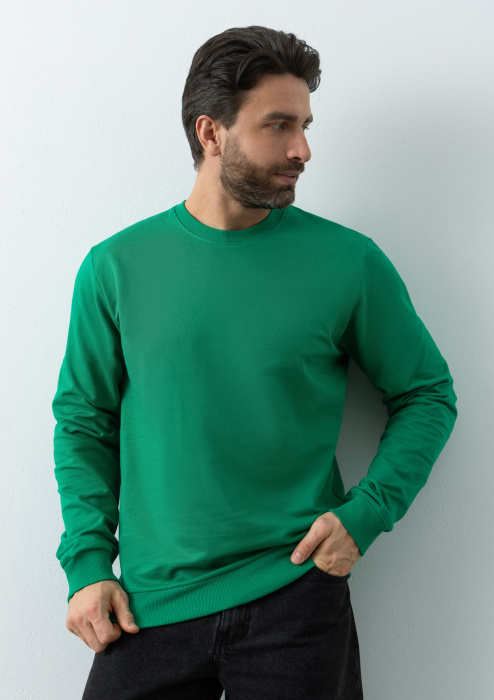 Свитшот унисекс STAN футер без начёса , 260, 63, Зелёный (30) | Мерч, униформа и текстиль для бизнеса фото-2