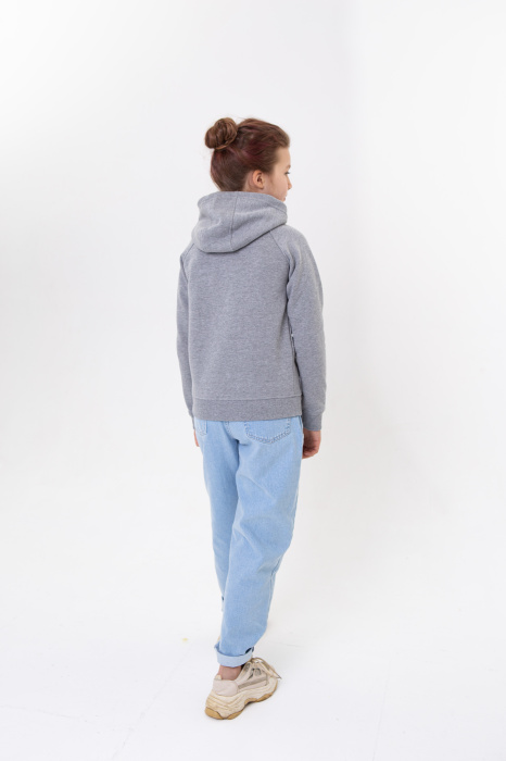 Детская синяя толстовка STAN арт. 17J, футер с начесом, 60% хлопок 40% полиэстер, 280 гр/м2 | Мерч, униформа и текстиль для бизнеса фото-4