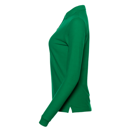 Рубашка поло женская STAN длинный рукав хлопок/полиэстер 185, 04SW, Зелёный (30) photo-2