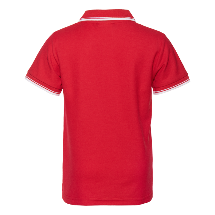 Детская красная рубашка поло арт. 04TJ, 80% хлопок, 20% полиэстер, 185 гр/м2, оптом | Мерч, униформа и текстиль для бизнеса  фото-1