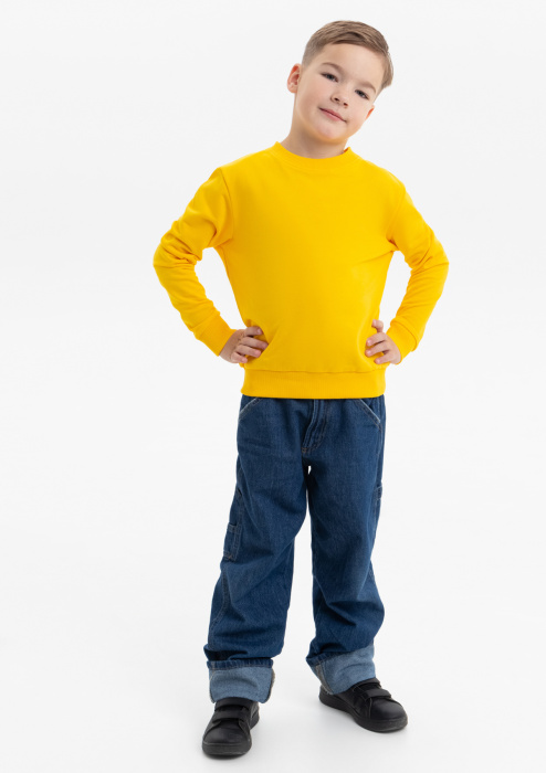 Свитшот детский STAN футер без начёса, 260, 63J, Желтый (12) | Мерч, униформа и текстиль для бизнеса фото-3
