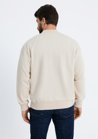Молочный однотонный бомбер арт. 70, футер 3-нитка (70% хлопок, 30% эластан), оптом | Мерч, униформа и текстиль для бизнеса photo-14