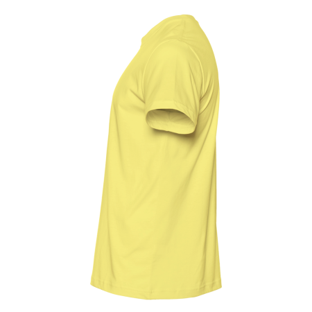 Светло-лимонная футболка арт. 51 прямого кроя из 100% хлопка, 150 гр/м2, оптом | Мерч, униформа и текстиль для бизнеса  photo-1