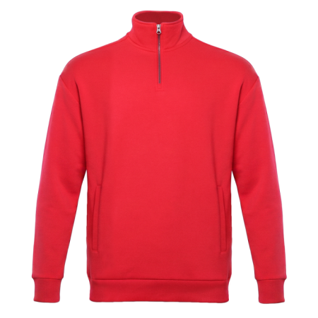 Толстовка STAN оверсайз на молнии, футер без начёса, 340, 102, Красный (14) photo-0