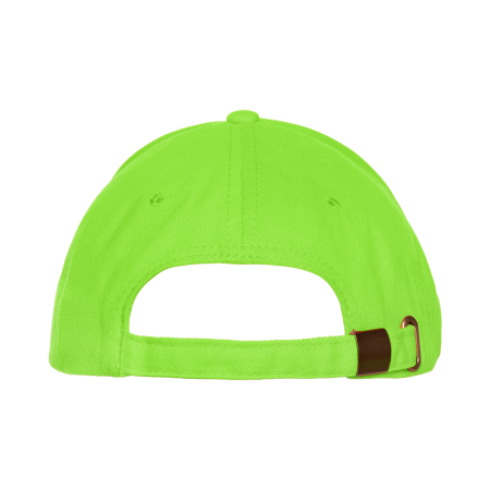 Ярко-зеленая бейсболка с кантом арт. 11K, 5 клиньев, 100% хлопок, 280 гр/м2, оптом | Мерч, униформа и текстиль для бизнеса  photo-3