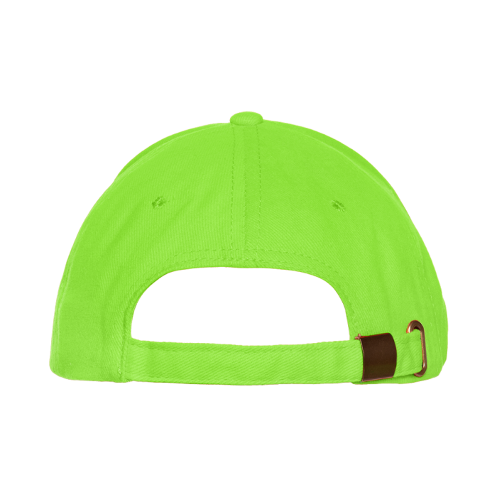 Ярко-зеленая бейсболка с кантом арт. 11K, 5 клиньев, 100% хлопок, 280 гр/м2, оптом | Мерч, униформа и текстиль для бизнеса  фото-3