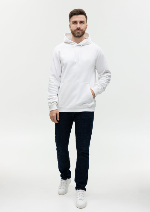 Худи унисекс STAN футер с начёсом 260,20, Белый (10) | Мерч, униформа и текстиль для бизнеса фото-4