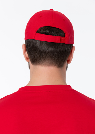 Красная бейсболка арт. 10L, 5 клиньев из 100% хлопка, 150 гр/м2, оптом | Мерч, униформа и текстиль для бизнеса  photo-6