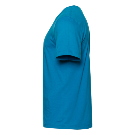 Лазурная футболка арт. 02 прямого кроя из 100% хлопка, 160 гр/м2, оптом | Мерч, униформа и текстиль для бизнеса  photo-2