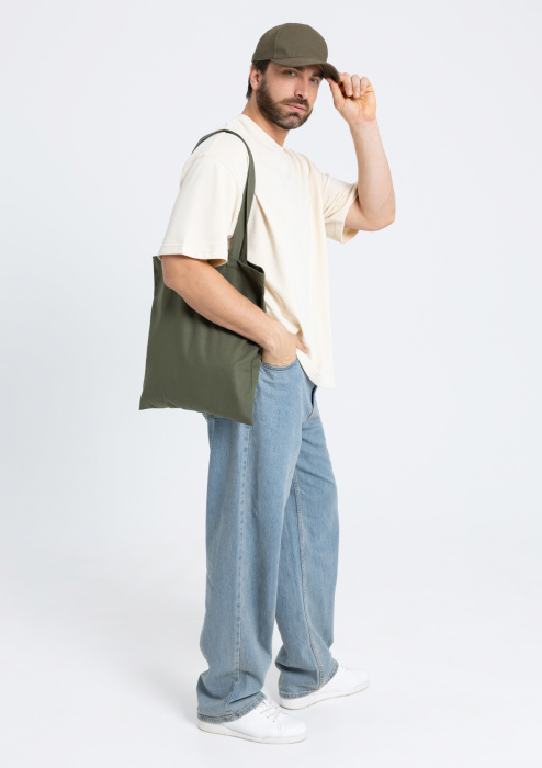 Сумка шопер STAN хлопок 38*42, 200,201, Оливковый Хаки (36) фото-2