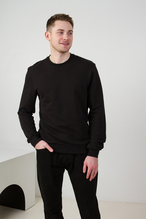 Свитшот унисекс STAN футер без начёса , 260, 63, Чёрный (20) | Мерч, униформа и текстиль для бизнеса фото-4