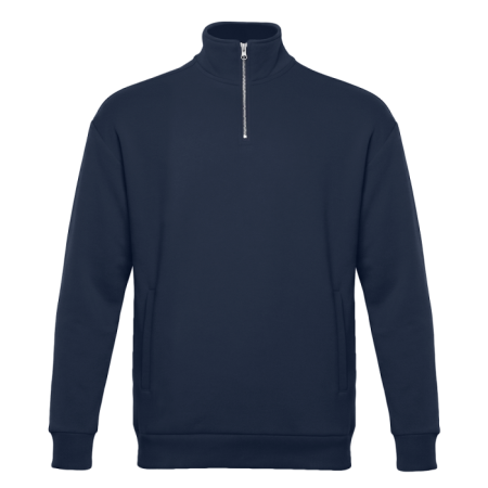 Толстовка оверсайз на молнии, футер без начёса, 340, 102, Темно-синий (46) photo-0