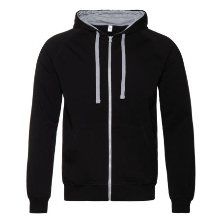 Толстовка мужская STAN с капюшоном на молнии футер без начёса 260, 61, Чёрный (20) | Мерч, униформа и текстиль для бизнеса photo-0