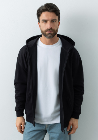 Толстовка оверсайз кроя арт. 100 из 100% хлопка (верх) и 100% полиэстера (подклад), 320 гр/м2, оптом | Мерч, униформа и текстиль для бизнеса  photo-5