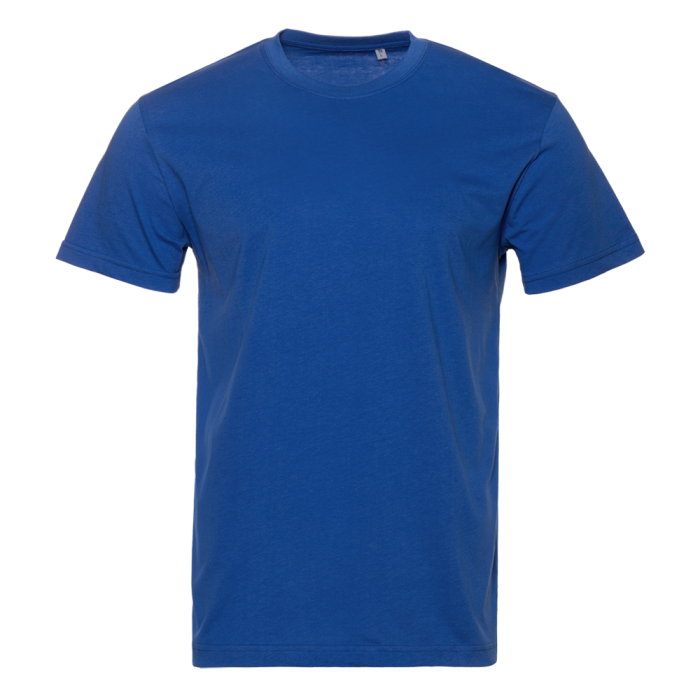 Синяя футболка арт. 51 прямого кроя из 100% хлопка, 150 гр/м2, оптом | Мерч, униформа и текстиль для бизнеса  фото-0
