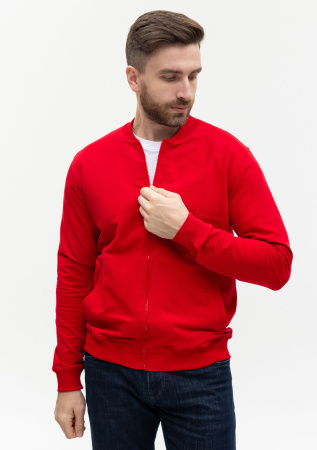 Красная толстовка STAN арт. 65N на молнии, 78% хлопок, 17% полиэстер, 5% эластан, 245 гр/м2 | Мерч, униформа и текстиль для бизнеса photo-4