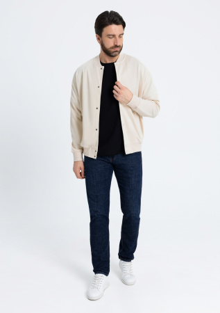 Молочный однотонный бомбер арт. 70, футер 3-нитка (70% хлопок, 30% эластан), оптом | Мерч, униформа и текстиль для бизнеса photo-12