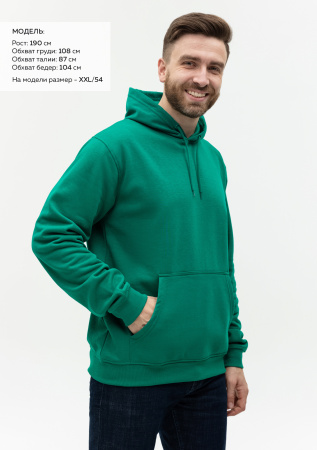 Худи унисекс STAN футер с начёсом 260,20, Зелёный (30) | Мерч, униформа и текстиль для бизнеса photo-3