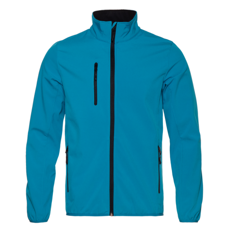 Лазурная однотонная куртка арт. 70N, softshell, оптом  | Мерч, униформа и текстиль для бизнеса photo-0