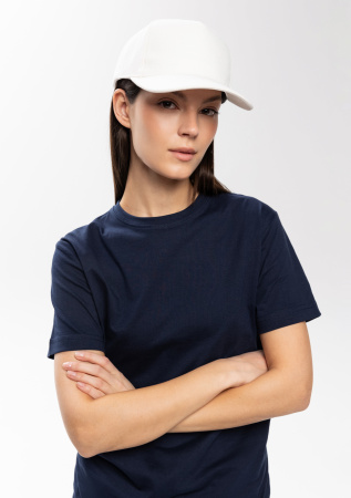 Белая бейсболка арт. 03, 5 клиньев из 100% хлопка, 280 гр/м2, оптом | Мерч, униформа и текстиль для бизнеса  photo-6