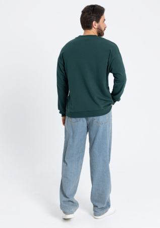 Свитшот унисекс STAN футер без начёса, 350, 96, Тёмно-зелёный (130) | Мерч, униформа и текстиль для бизнеса photo-6