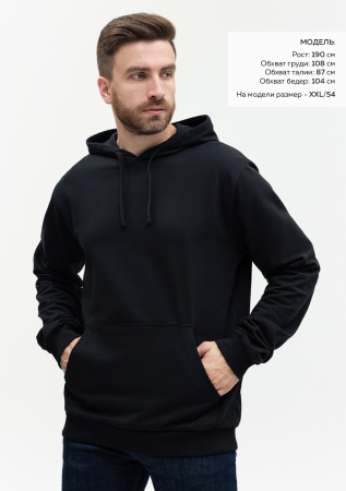 Худи унисекс STAN футер без начёса 260, 23, Чёрный (20) | Мерч, униформа и текстиль для бизнеса photo-4