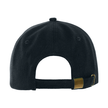 Черная бейсболка арт. 06, 6 клиньев из 100% хлопка, 330 гр/м2, оптом | Мерч, униформа и текстиль для бизнеса  photo-4