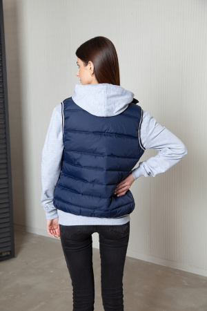 Красный однотонный утепленный женский жилет арт. 82W, 100% нейлон, оптом | Мерч, униформа и текстиль для бизнеса photo-3