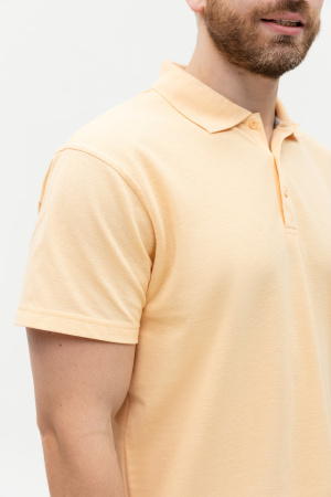 Бежевая рубашка поло арт. 04, 65% хлопок, 35% полиэстер, 185 гр/м2, оптом | Мерч, униформа и текстиль для бизнеса  photo-6