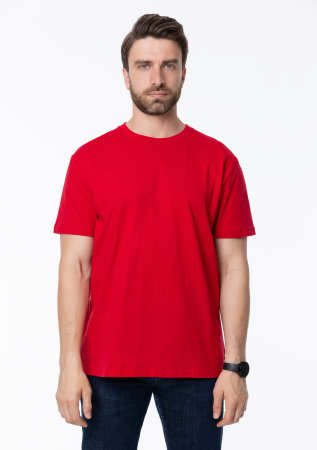 Красная футболка арт. 51 прямого кроя из 100% хлопка, 150 гр/м2, оптом | Мерч, униформа и текстиль для бизнеса  photo-7