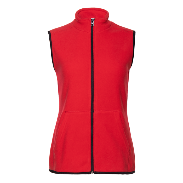 Красный однотонный женский жилет арт. 28WN, микрофлис 200 гр/м2, оптом | Мерч, униформа и текстиль для бизнеса фото-0