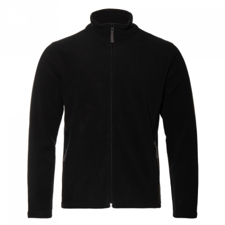 Черная толстовка STAN арт. 21R на молнии, микрофлис, 100% полиэстер, 280 гр/м2 | Мерч, униформа и текстиль для бизнеса photo-0