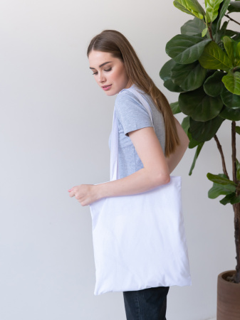 Белая сумка шопер, оптом | Мерч, униформа и текстиль для бизнеса photo-3