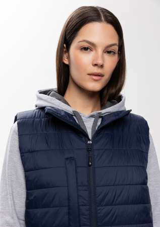 Темно-синий ультралёгкий жилет арт. 87, 100% нейлон, оптом | Мерч, униформа и текстиль для бизнеса photo-8