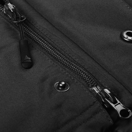 Черная однотонная куртка арт. 73, 100% полиэстер с водоотталкивающей пропиткой, оптом | Мерч, униформа и текстиль для бизнеса photo-5