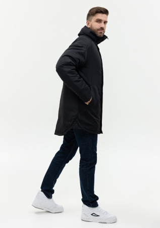 Черная однотонная куртка арт. 73, 100% полиэстер с водоотталкивающей пропиткой, оптом | Мерч, униформа и текстиль для бизнеса photo-15