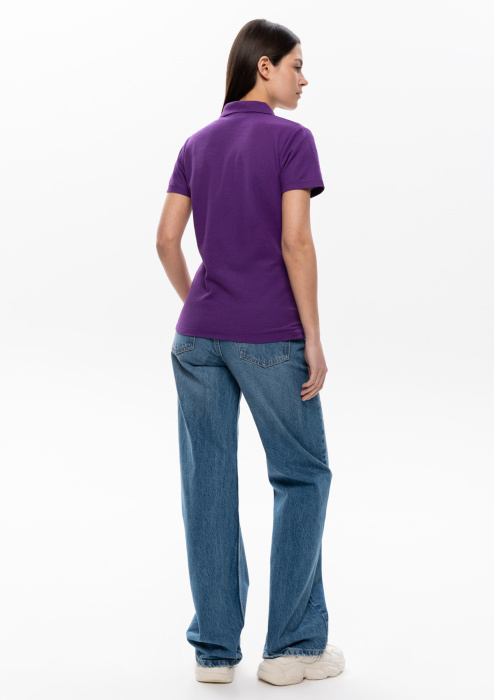 Рубашка поло женская STAN хлопок/полиэстер 185, 04WL, Фиолетовый (94) фото-4