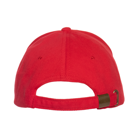 Красная бейсболка с кантом арт. 11K, 5 клиньев, 100% хлопок, 280 гр/м2, оптом | Мерч, униформа и текстиль для бизнеса  photo-4