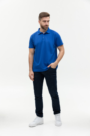 Рубашка поло мужская  STAN хлопок/полиэстер 185, 04, Синий (16) photo-3
