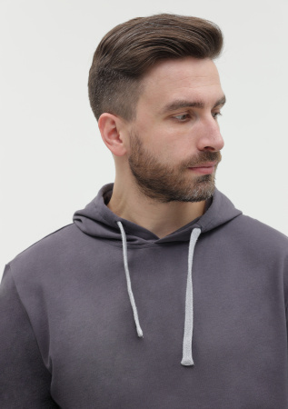 Худи унисекс STAN футер без начёса 260, 23, Темно-серый (100)  | Мерч, униформа и текстиль для бизнеса photo-10