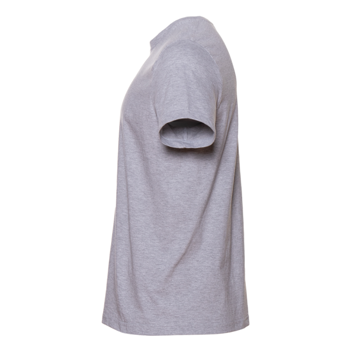 Футболка серый меланж арт. 02 прямого кроя из 100% хлопка, 160 гр/м2, оптом | Мерч, униформа и текстиль для бизнеса  фото-3