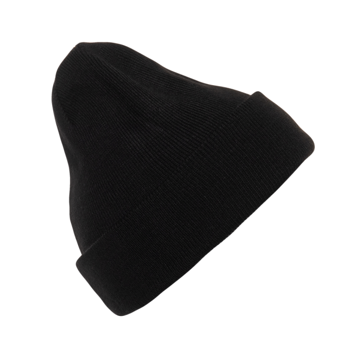 Черная шапка арт. 115 из 100% акрила, 300 гр/м2, оптом | Мерч, униформа и текстиль для бизнеса  фото-3