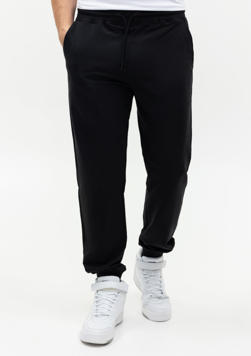 Черные однотонные брюки арт. 92, 78% хлопок, 17% полиэстер, 5% эластан, оптом | Мерч, униформа и текстиль для бизнеса фото-4