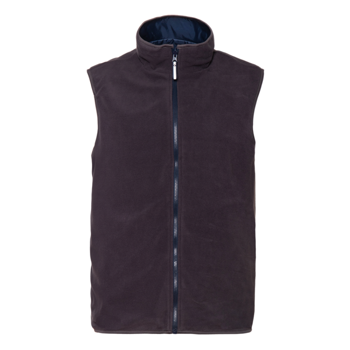 Темно-синий однотонный двухсторонний жилет арт. 24N, Taffeta 210T, оптом | Мерч, униформа и текстиль для бизнеса фото-2